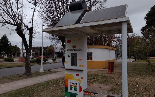 Maciel reacondicionó su estación solar tras dos años de estar fuera de servicio