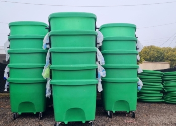 Timbúes sumó 50 nuevos contenedores de basura para sus calles