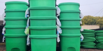 Timbúes sumó 50 nuevos contenedores de basura para sus calles