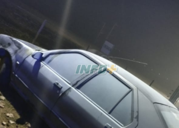 Un auto se prendió fuego sobre Ruta 95 a metros del cruce a Maciel
