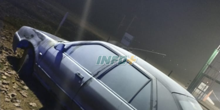 Un auto se prendió fuego sobre Ruta 95 a metros del cruce a Maciel