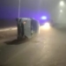 Niebla y vuelco en la autopista Rosario Santa Fe