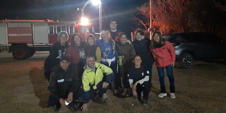 Andino: hallaron un grupo de personas que se perdió en el circuito natural