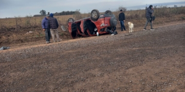 Una mujer de Timbúes herida tras volcar con su vehículo