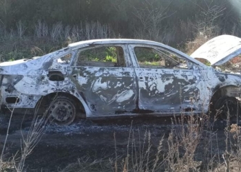 Misterio por un auto incendiado y abandonado en Timbúes