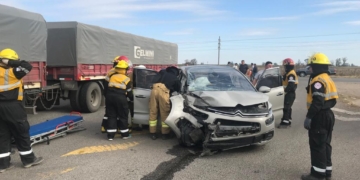 San Genaro: dos heridos tras un tremendo choque en Ruta 34