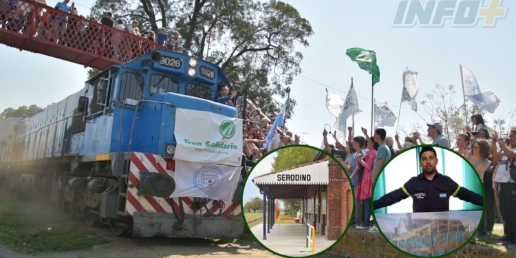 Juntan donaciones en Serodino para sumar a la campaña “El Tren Solidario”