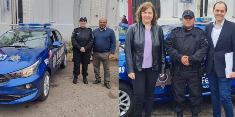 Andino, Carrizales y Totoras recibieron nuevos móviles policiales