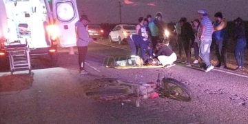 Un vecino de Barrancas cayó de su moto y sufrió traumatismo de cráneo grave