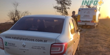 Un menor resultó herido en San Genaro tras un choque entre una moto y un auto
