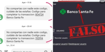 Advierten sobre estafas virtuales contra clientes del Banco Santa Fe