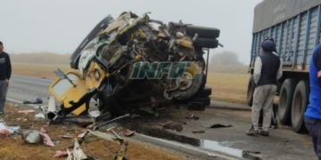 Un camionero herido tras un choque múltiple sobre Ruta 34 en Centeno