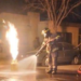 Una garrafa se prendió fuego y una joven sufrió quemaduras