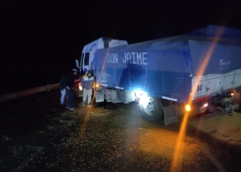 Un camionero de Totoras sufrió un accidente sobre la Ruta 34