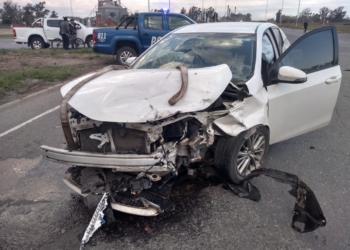 Un hombre de Maciel sufrió un accidente en el cruce de rutas en San Genaro