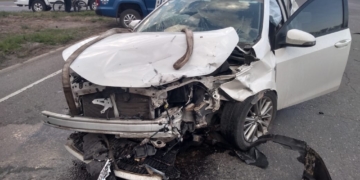 Un hombre de Maciel sufrió un accidente en el cruce de rutas en San Genaro