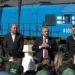 Fernández visitó la región e inauguró el tren Rosario Cañada de Gómez