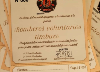 Bomberos de Timbúes lanzaron un bono: «Para ver a la selección a lo grande»
