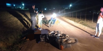 Un joven de Barrancas sufrió heridas tras colisionar en moto contra un caballo