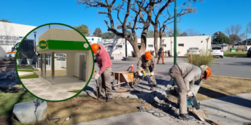 Comenzó la construcción de un nuevo cajero automático en Timbúes