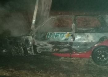 Serodino: las llamas consumieron un auto de un vecino de San Genaro