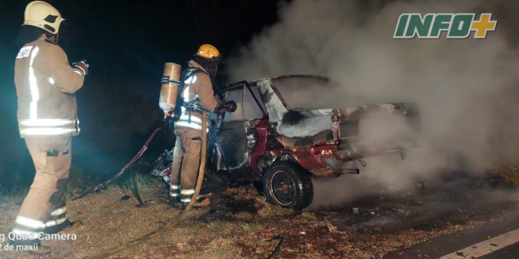 Tragedia en Serodino: choque, incendio y muerte en Ruta 91