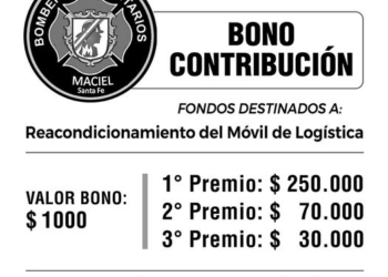 Bomberos Maciel venden sus últimos bonos que sortearán el sábado