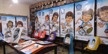 La muestra «Campeones» llegó a Monje para homenajear a Nery Pumpido