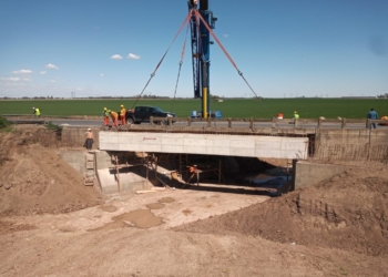 “Estaría terminado a fin de año”: avanza la obra del nuevo puente de Ruta 91