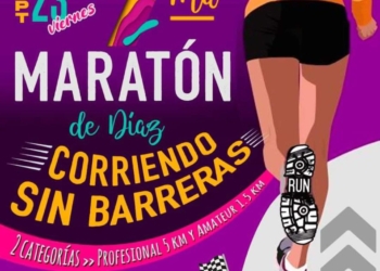 Se viene la 7ma maratón en Díaz: «Corriendo sin barreras»