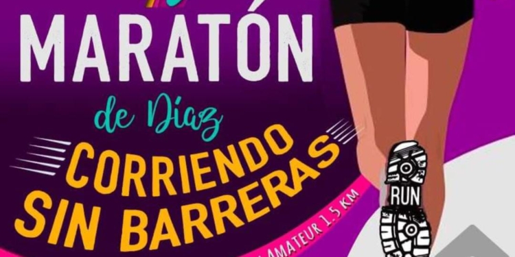 Se viene la 7ma maratón en Díaz: «Corriendo sin barreras»