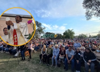 Una multitud recibió al Padre Ignacio en Carrizales