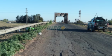 Fatal accidente en Correa: un motociclista murió y su acompañante resultó herida