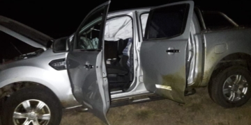 Monje: animales sueltos y choque entre dos camionetas sobre autopista