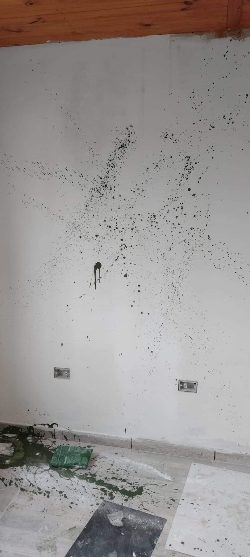 Totoras: rompieron y mancharon con pintura una casa en construcción