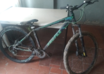 Hallaron entre pastizales una bicicleta robada en Oliveros