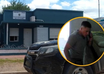 Un delincuente desvalijó dos casas en Timbúes y quedó filmado