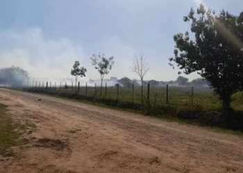 Incendio y temor en Puerto Gaboto