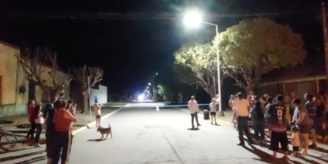 Carrizales inauguró su nueva iluminación sobre calle Moreno