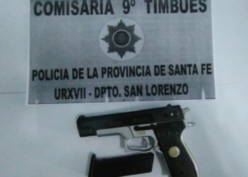 Allanamiento y un detenido en Timbúes: hallaron una réplica de arma de fuego