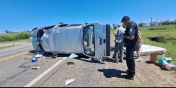 Vuelco y milagro en Ruta 34: una pareja herida