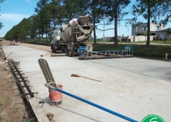 Avanza la obra de pavimentación en las calles de San Genaro