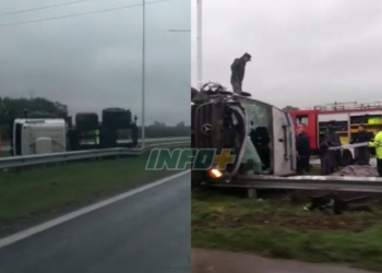 Mañana accidentada: dos vuelcos y ocho heridos en autopista