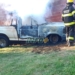 Los Bomberos de Totoras sofocaron el incendio de una camioneta