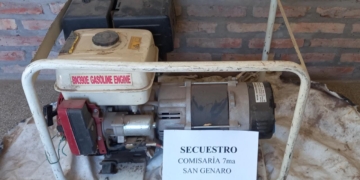 Recuperaron un grupo electrógeno robado en un taller de San Genaro