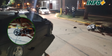 Un choque en Díaz dejó a un joven con una herida grave