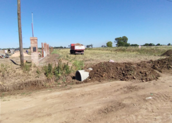 La Comuna de Díaz realiza obras sobre Ruta 65 y abrirá una nueva calle pública