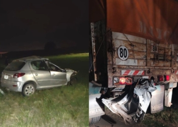 Choque fatal a metros del peaje de autopista: murió un joven de 23 años