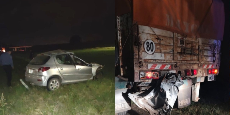 Choque fatal a metros del peaje de autopista: murió un joven de 23 años