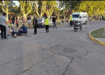 Un motociclista herido en Timbúes tras chocar con un auto